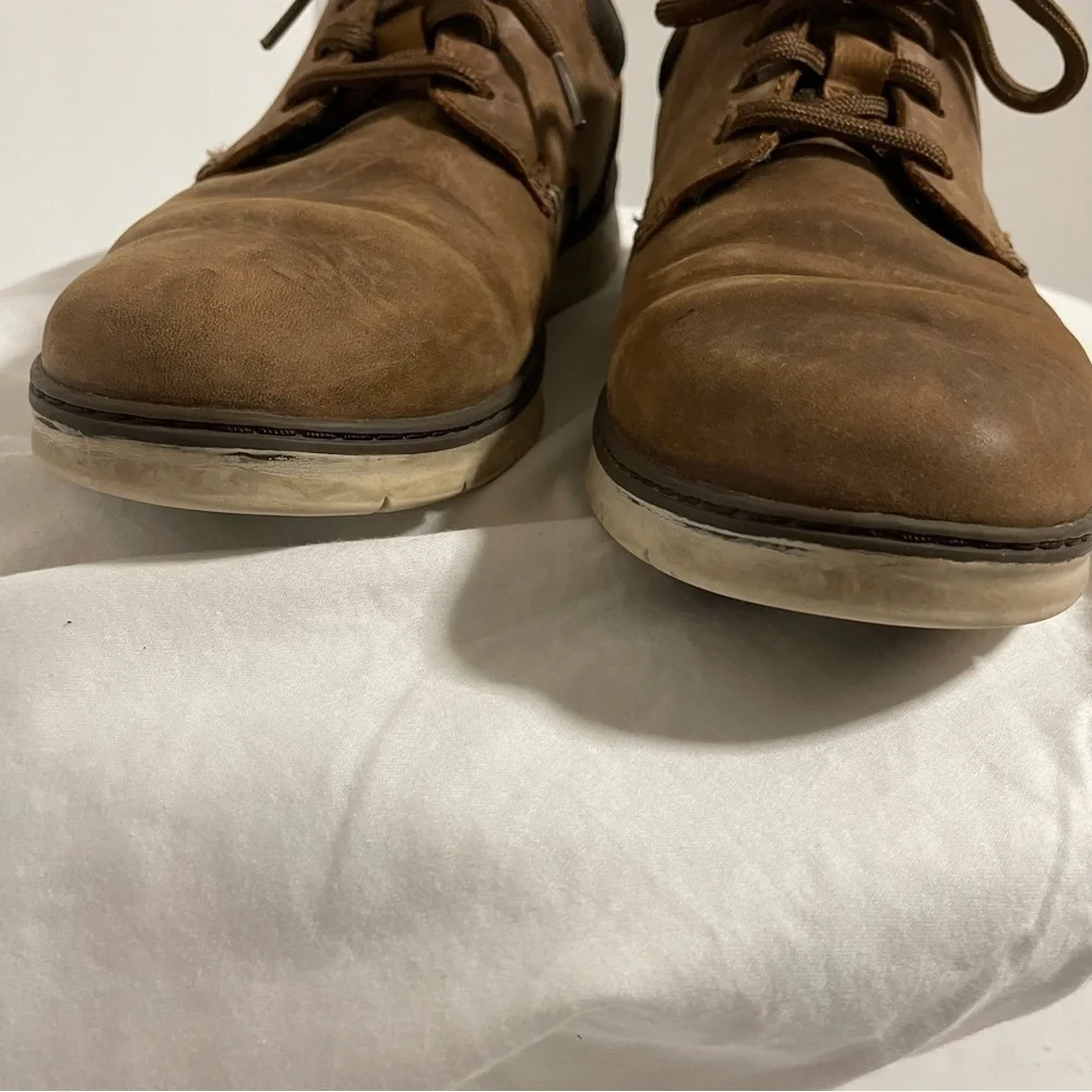 Clarks‎ Shoes Men’s Size 8.5 Braxin Low Comfort Oxford Brown workwear Y2K
